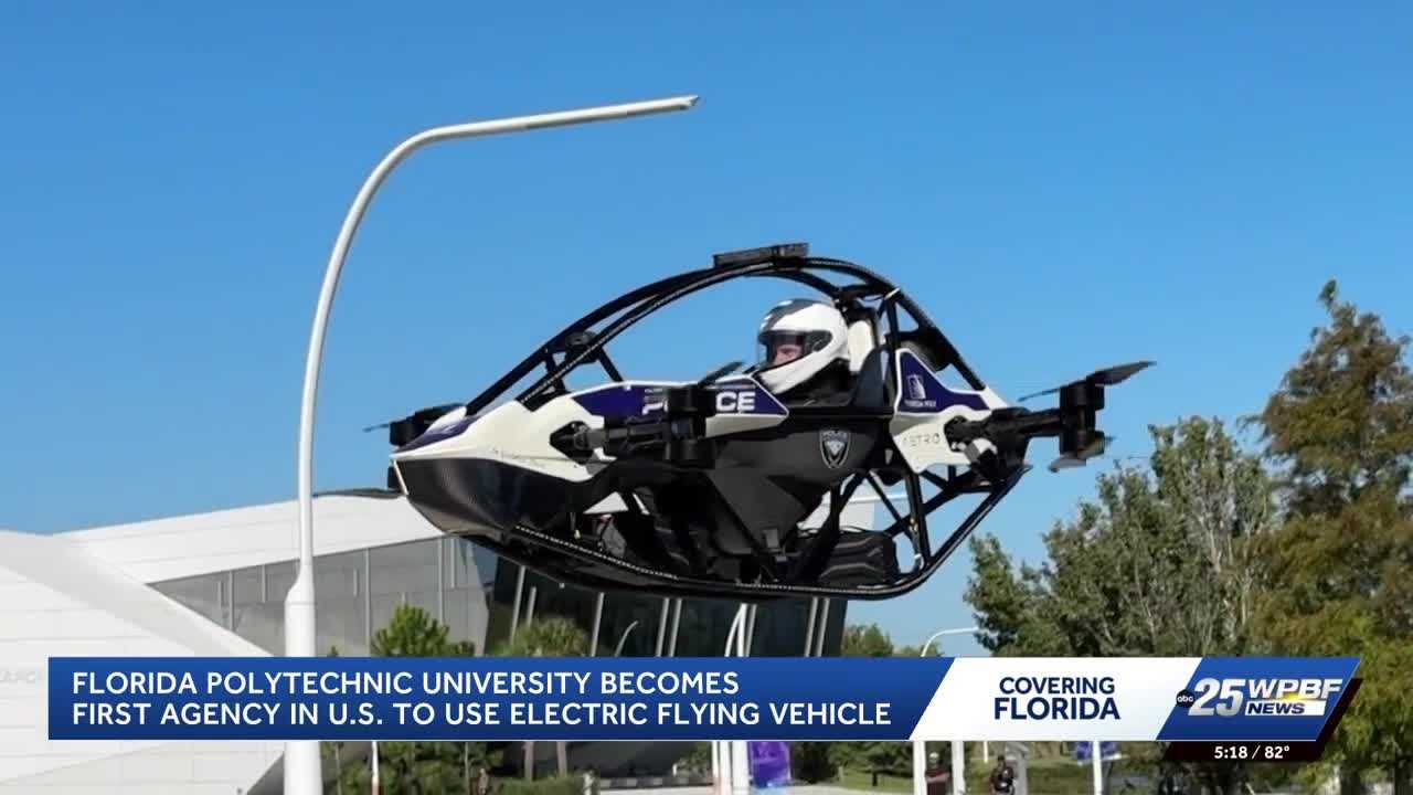 Florida Polytechnic University develops electric flying vehicle for police emergencies — WPBF West Palm Beach, Round Rock Community news