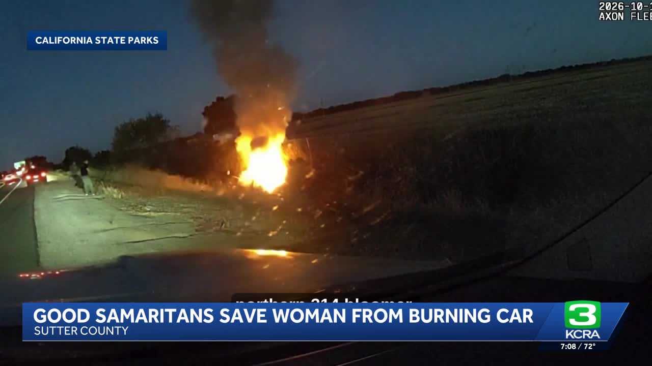 Officers rescue woman from burning car — WISN 12 Milwaukee, Round Rock Community news