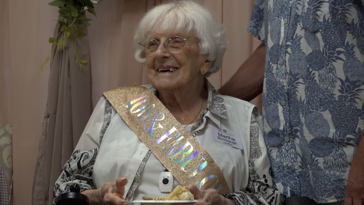 Austin centenarians ages 100 to 104 honored at Westminster senior living — KVUE (Austin)