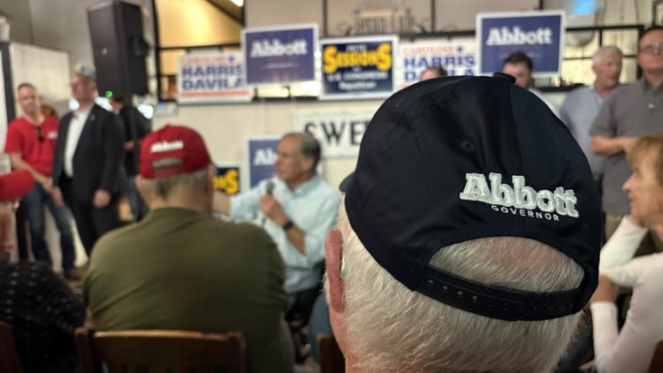 Gov. Greg Abbott rallies supporters in Hutto as Texas governor's race enters final stretch — KVUE (Austin), Round Rock Community news