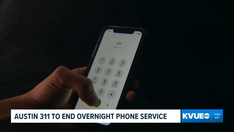 Austin 311 non-emergency call center to close overnight service starting Nov. 1 — KVUE (Austin)